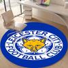 Personalized Leicester City FC Round Chair Office Rug - Perfect for Mat, Office Chair & More - Ideal Gift for Birthdays and Holidays