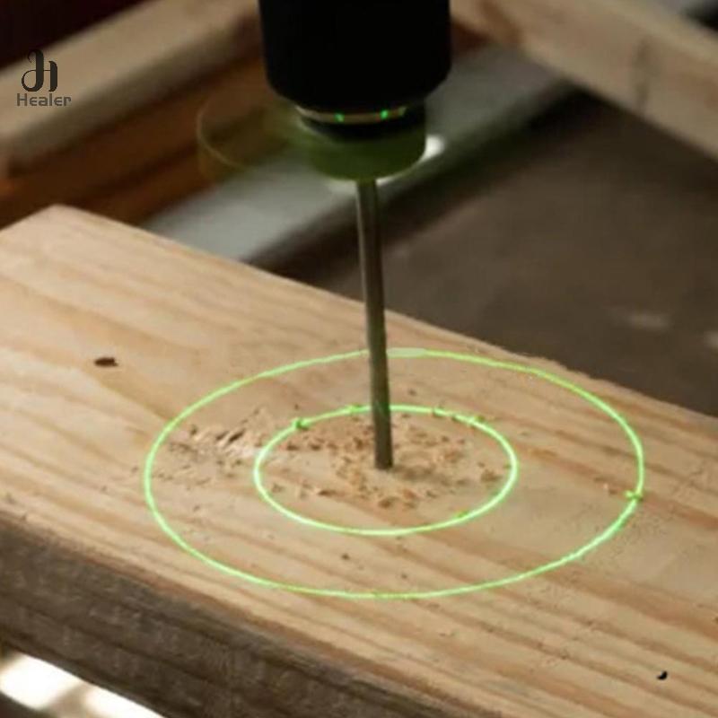 Localizzatore di posizione per fori di trapano in plastica, guida per trapano, localizzatore luminoso, nessuna ostruzione della visuale, punzonatrice per fori per punte da trapano, localizzatore luminoso