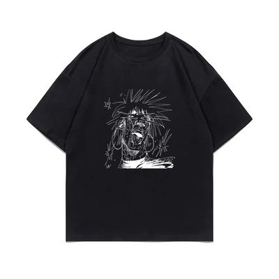 Camiseta Rapper 2025 Masculina Feminina Estilo Hip-Hop Rap Camiseta Unissex Moda Casual Solta Roupa Tendência de Rua Y2K Tops Camiseta