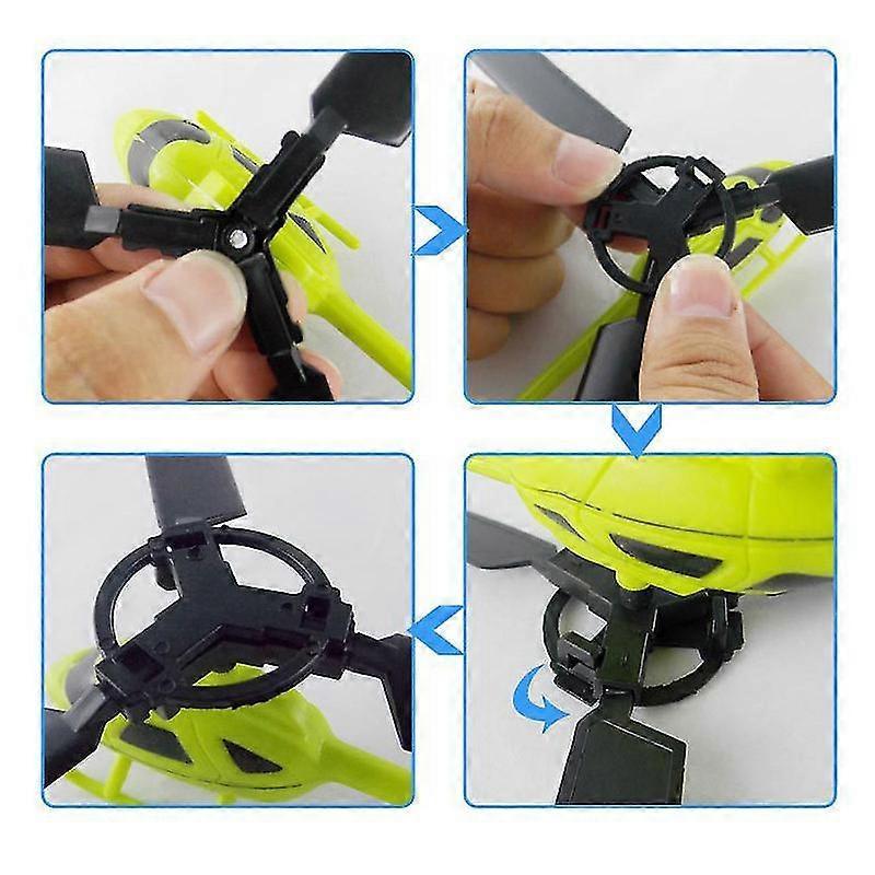3pcs Outdoor Helicopters Fly Drawstring Gift Kids Children Helicopter Toys Pull String Handle Helicopter Educational Toy