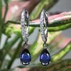New Water Drop Pear Shaped Zircon Earrings For Women, High End, Personalized, Original Design, Short And Elegant Accessories
