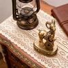 Metall Schaf Statue Skulpturen Dekorative Tierfiguren Tischplatte Ornament Symbole Reichtum Karriere Hausdekorationen