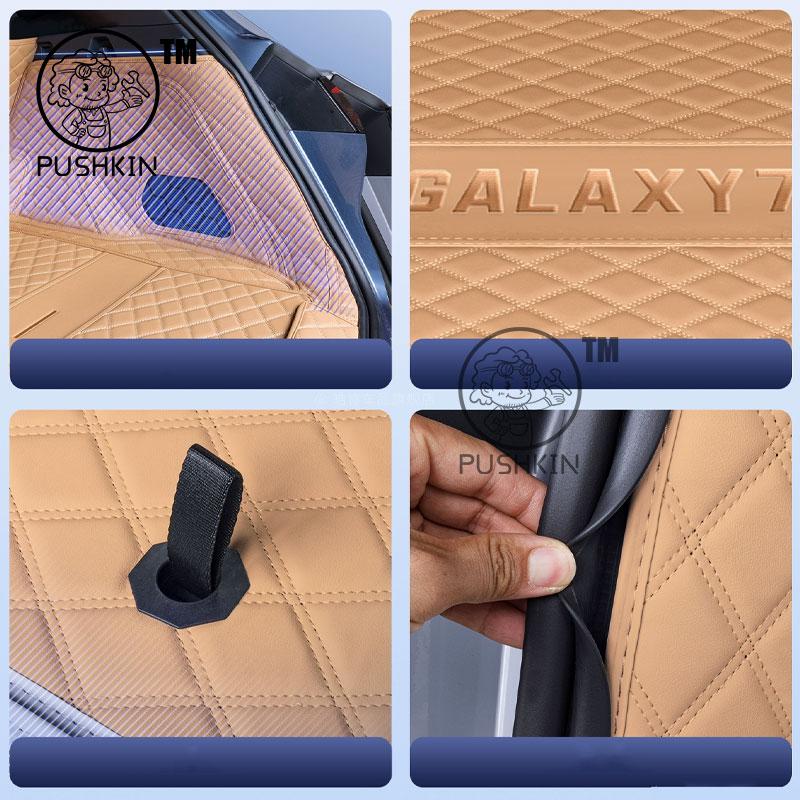 Für Geely EX5 EM-I Geely Galaxy Starship 7 EM-i 2025 2026 Kofferraummatten Leder Hinterer Laderaum Wasserdicht Teppich Aufbewahrungsmatte
