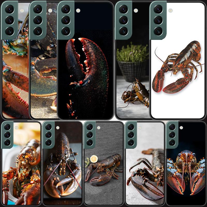 Live Lobster Phone Case For Samsung Galaxy S22 S25 Ultra S21 S10 Plus S26 Edge S20 S23 S24 FE Cover Silicone Soft TPU Clear