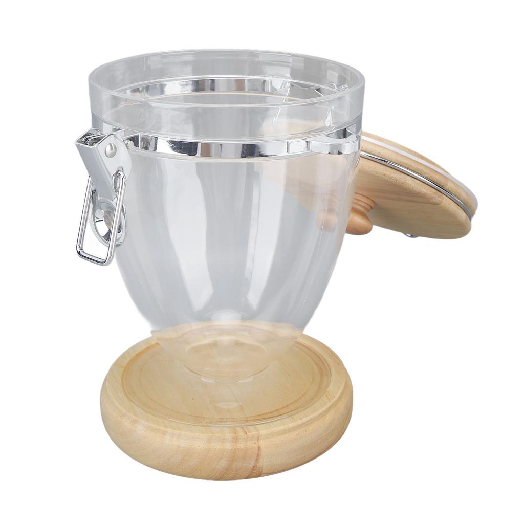 Coffee Bean Container Loose Leaf Tea Coffee Sugar Nuts Canister Clear Food Storage Jar with