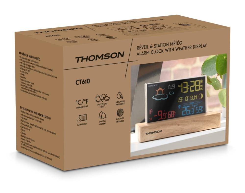 Thomson CT610 - meteorologická stanice s budíkem, Thomson