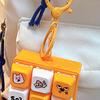 Keychain Pendant Stress Relief Fidget Toy with Metal Hanging Buckle Funny Emoticons Sound Decompression