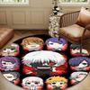 Tokyo anime Artwork Round Rug for Livingroom,Bedroom, Palyroom, Chair Rug, Area rug, Circle Carpet, Large Size Fan Christmas gift
