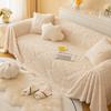 Plush Winter Sofa Cushion Bubble Sofa Cover Cloth Towel New Winter Thickened Warm and Non Slip Plush Cushion Mat