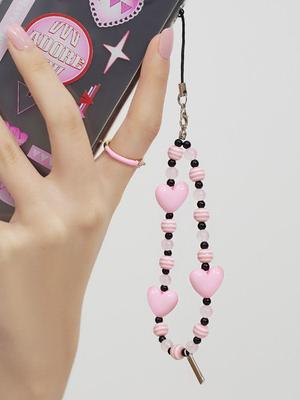 VVV High Teen Pink Heart Phone Strap