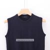 Gilet a Maglia Senza Maniche in Cotone, Girocollo, Lavorazione a Maglia Tinta Unita - Autunno/Inverno