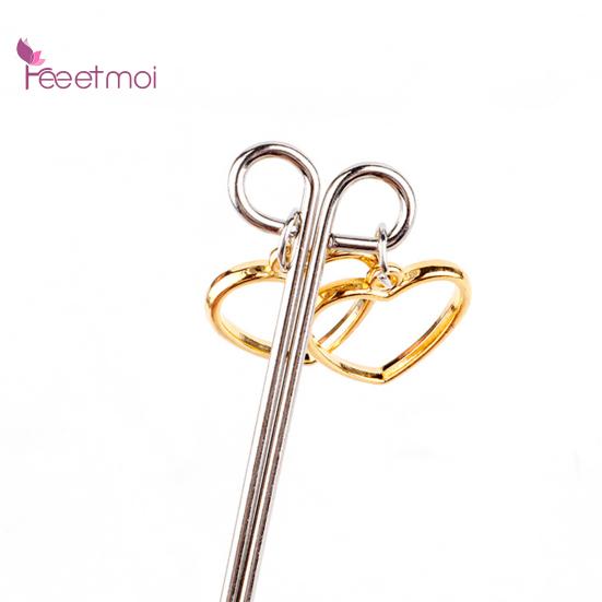 Breast Clamp Clip Comfortable Long Metal Love Heart Shape Breast Lifespan