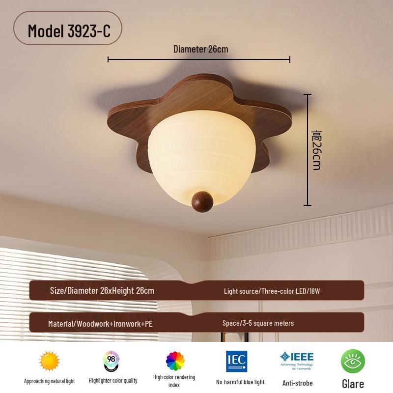 

Деревянный потолочный светильник в ретро китайском стиле для спальни или балкона