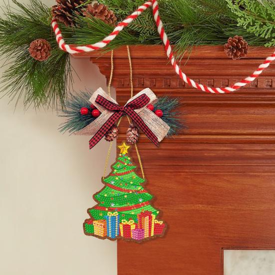 1 Set DIY Diamantmalerei Weihnachtsanhänger steigern die Kreativität und reduzieren Stress