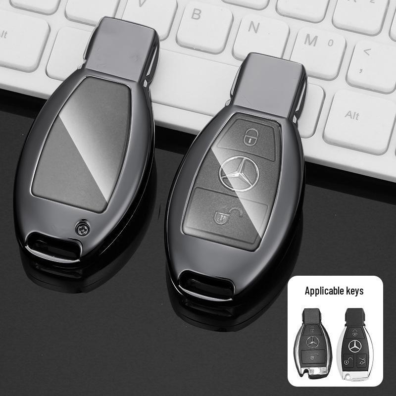 Étui de clé Mercedes-Benz: Compatible avec Classe C (C180L, C200L, C260L), Classe E (E200L), GLC (GLC260), Classe S (S320L) modèles.