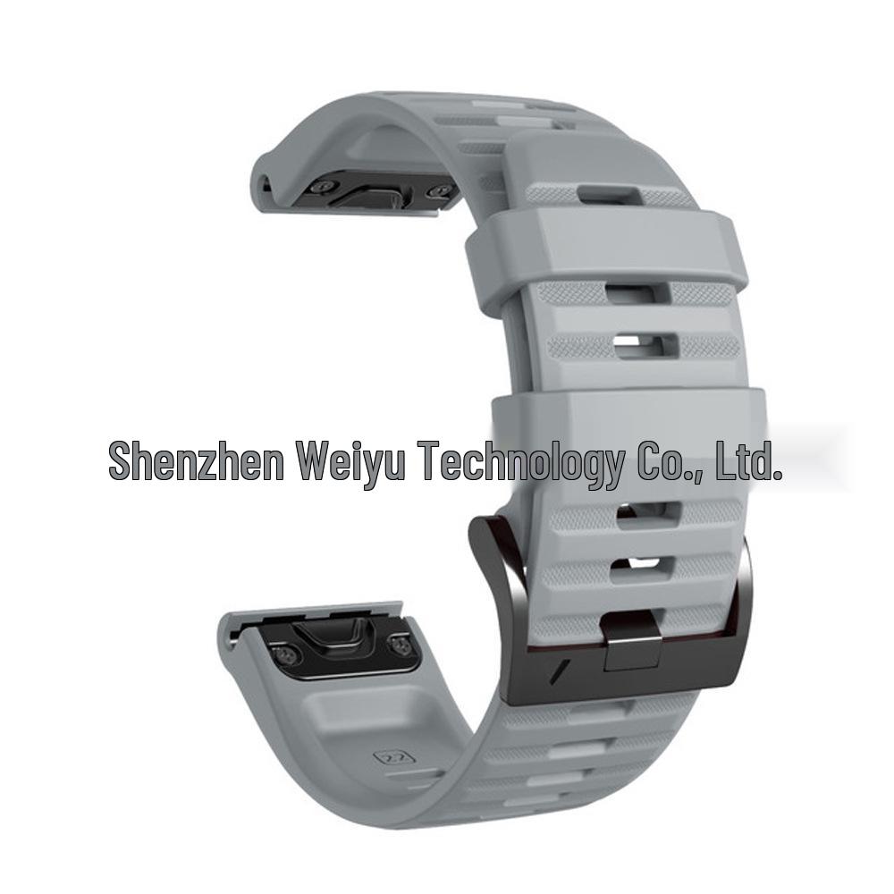 22mm/26mm Quick Release Silicone Band for Garmin Fenix 8/7/6/5 Series