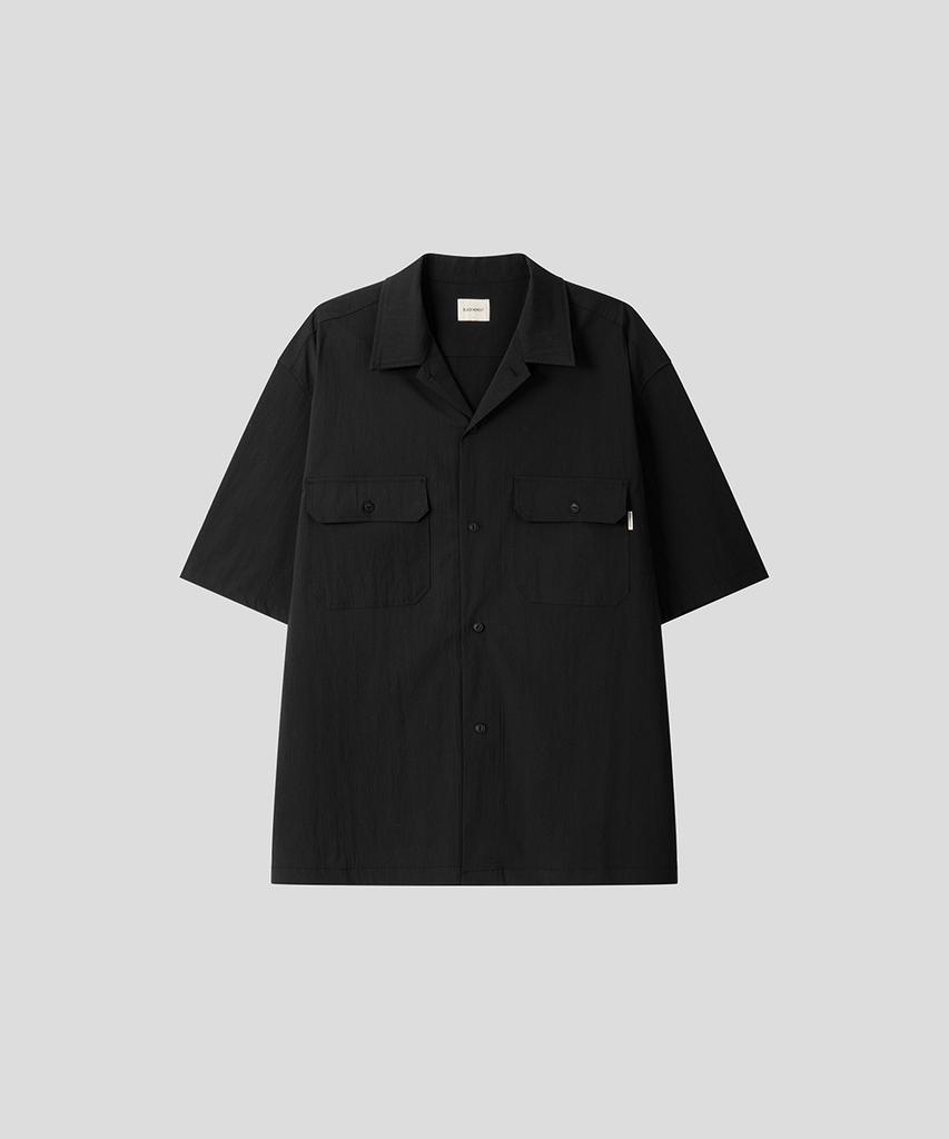 BLACK MOMENT Tech Pocket Half Shirt [Black]