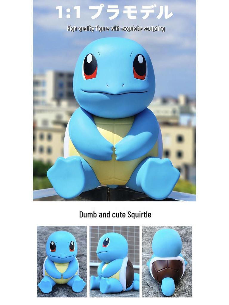 Tsundere Squirtle Golduck 1:1 Pokemon Figurine - Large Trendy Toy
