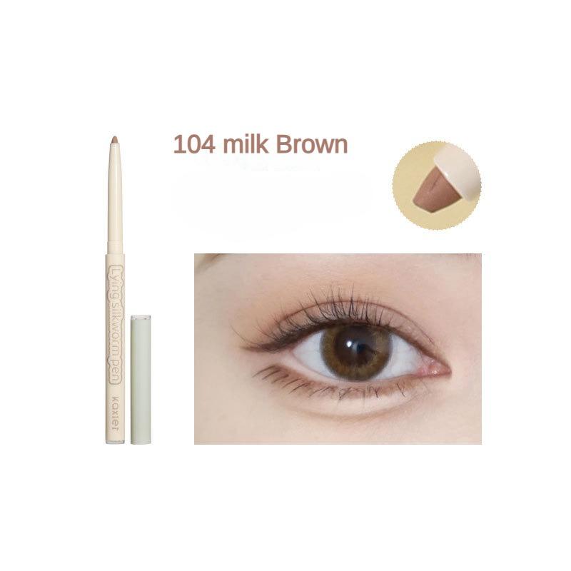 Bone Phase Big Eye Lying Silkworm Pen Dual Texture Brightening Shadow Highlight Matte Pearlescent Fine Glitter Eye Shadow Pen