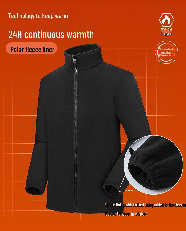 Stone Style Waterproof Shell Jacket with Down Layer and Custom Logo Print