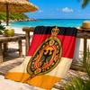 Asciugamano da Spiaggia con Design dello Stemma della Germania, Asciugatura Rapida, Facile da Curare, Adatto sia per il Fitness che per le Vacanze al Mare, Essenziale per lo Sport