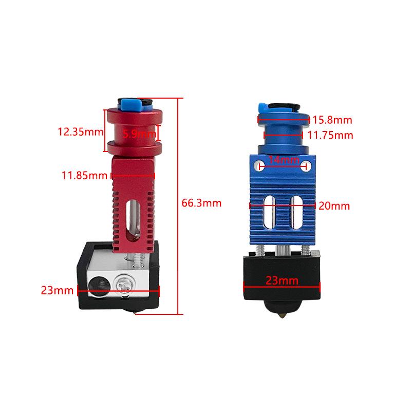 Ender3 Nozzle Extruder Head Kit for CR10/Voron 3D Printers