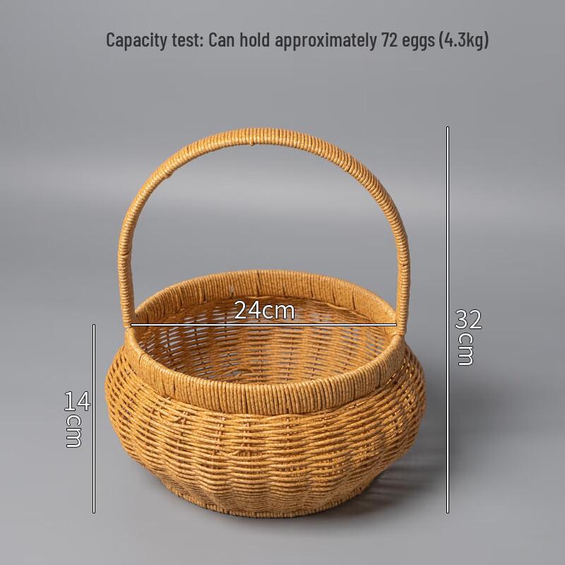 Плетеный ротанговый набор корзин для сбора и хранения