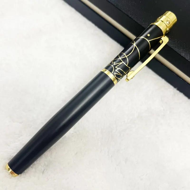 Rollerball Ballpoint Pen Blue Carving With Serial Number Writing Smooth Stationery