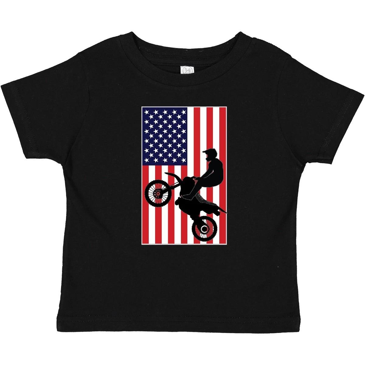Inktastic Motocross BMX Sport Team Baby T-Shirt Motorized Bike America Future 120
