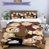 Loud House 3pcs Bedding Set Duvet Cover Closure Includes 1 Duvet Cover & 2 Pillowcases for All Seasons Bedroom Home Dorm Decor