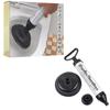 Ideamall Vacuum-Type Paddle with Two Cups, Easy To Use, Toilet and Sink Cleaning Tool (Black)