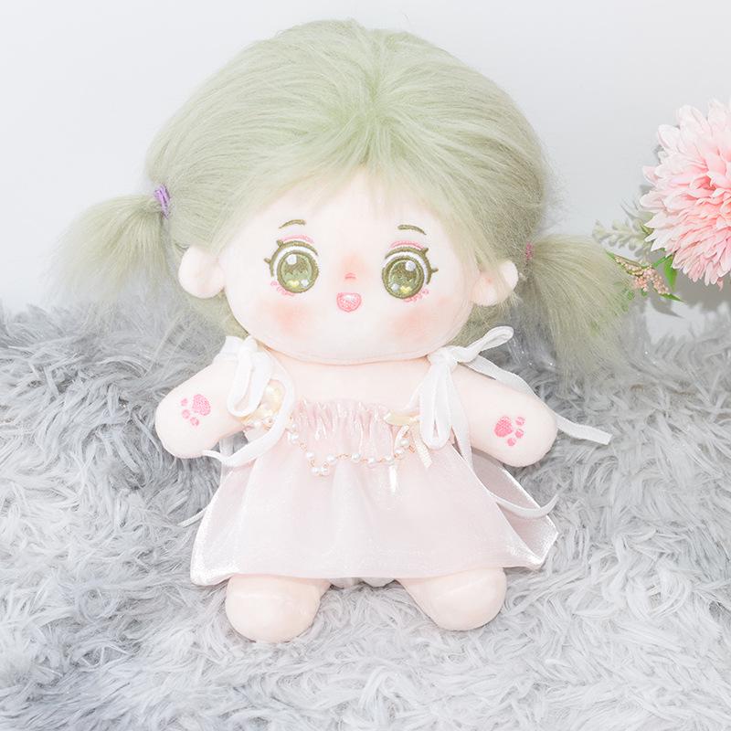 10cm-20cm Cotton Doll Summer Dress Set - Plush Toy Accessories