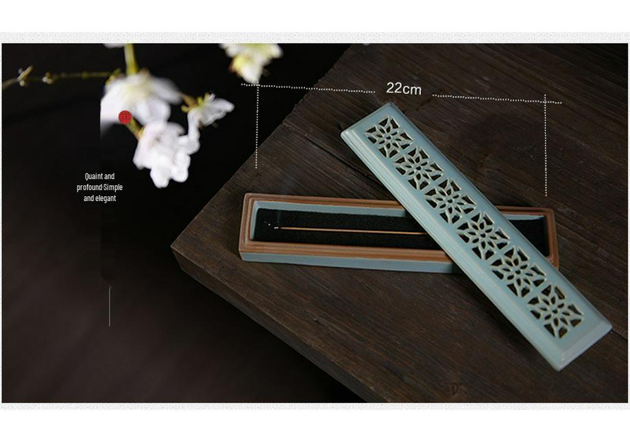 Creative Sandalwood & Agarwood Incense Holder and Burner for Sticks and Coils