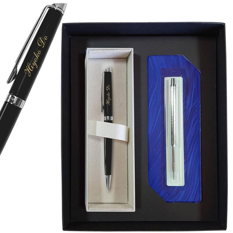

For employment/graduation celebrations Name engraving [genuine Refill set gift box] ballpoint pen waterman metropolitan essential ([With refill-F]