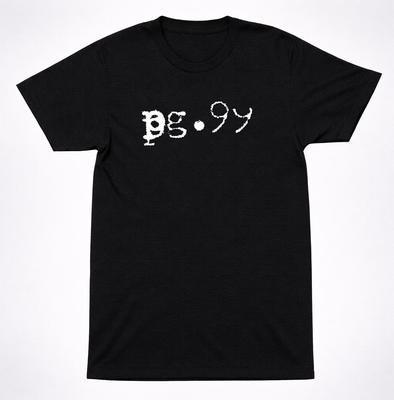 Pg.99 T-Shirt Ink Stamp Screamo Hardcore Punk DIY Band Logo Graphic Tee