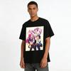 KDA Girl Group Print Short Sleeve T-shirt Game Peripheral Cool Cropped Top Streetwear For Women Pure Cotton T-shirt