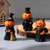 Festives Halloween Resin Pumpkin Figurine Colorful Centerpieces Decoration for Party and Home Display Desktop Accessory