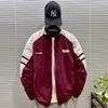 Men S Spring Autumn Outdoor Spliced Color Block Stand Collar Loose Jacket