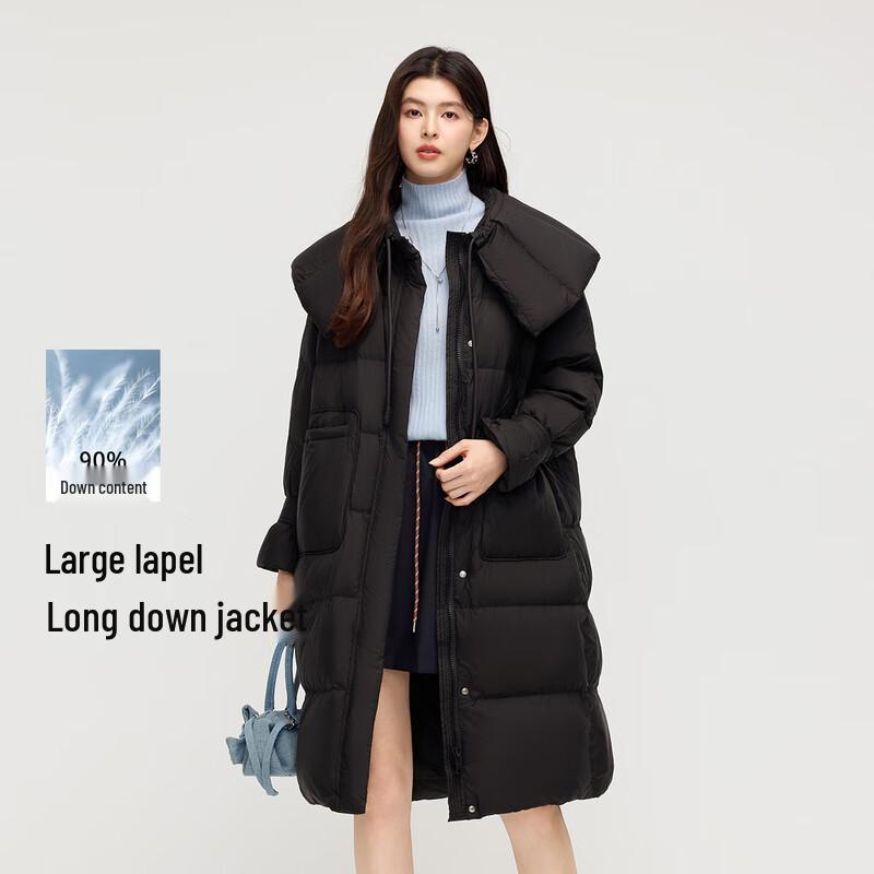 FivePlus Women s Long Lapel 90% Down Jacket M