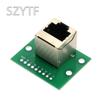 RJ45 Ethernet Port Adapter Board 8P Vertical Horizontal Network Interface Converter PCB Test Terminal Board for Wiring