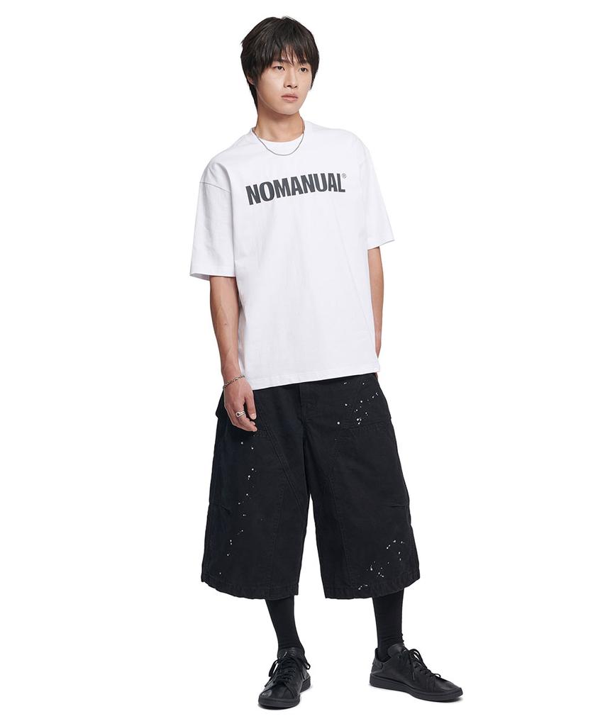 Nomaenyueol Nm Text Logo T-Shirt - White