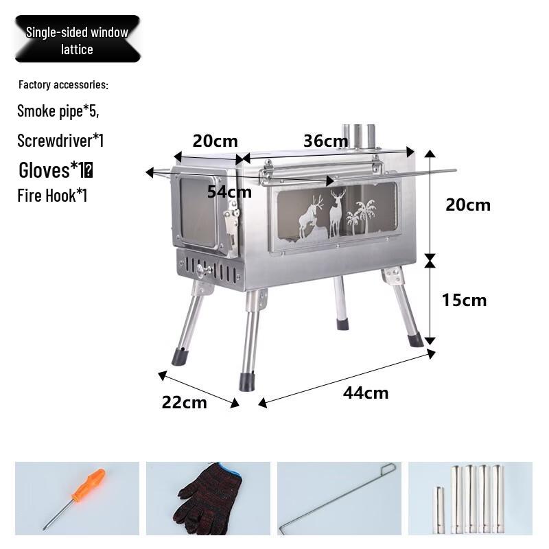 Portable Folding Wood Burning Camping Stove