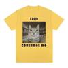 Rage Consumes Me Funny Cat Meme Graphic T Shirt Fashion Vintage Short Sleeve T-shirt Men Women Casual Cotton Oversized T-shirts 7