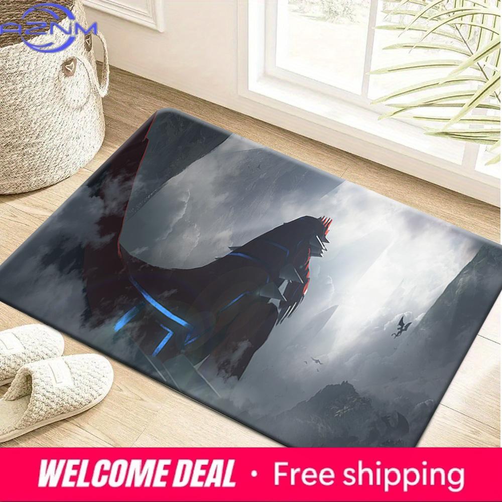 Giratina Legendary Pokemon Foggy Mountain Scenery Soft Non-Slip Absorbent Home Bathroom Entryway Floor Doormat Rug 40x60cm(15x23 in)