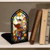 Gothic Arch Design Candle Holder Acrylic Tabletop Holder Creative Book Nook  Interior Decoration