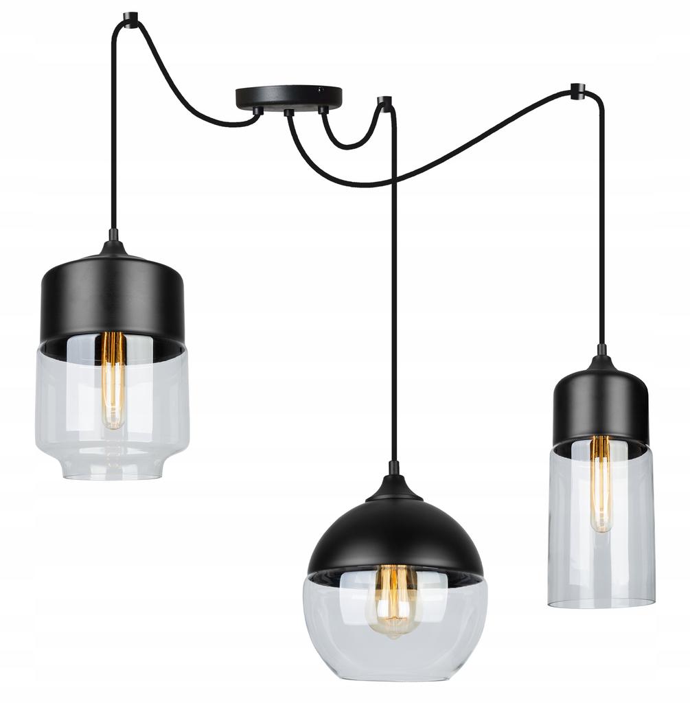 ELEGANT SPIDER HANGING LAMP GLASS SHADE