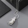 European and American light luxury water drop pendant necklace women's simple fashion metal long sweater chain high-end accessories