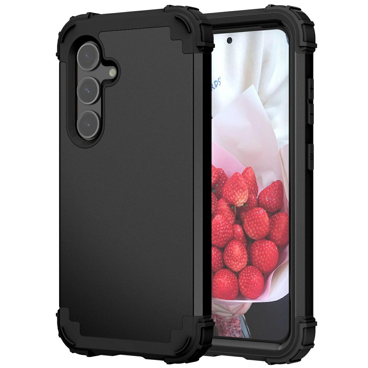 

L-Style For Samsung Galaxy A26 5G Case Shockproof PC+TPU Phone Back Cover Black
