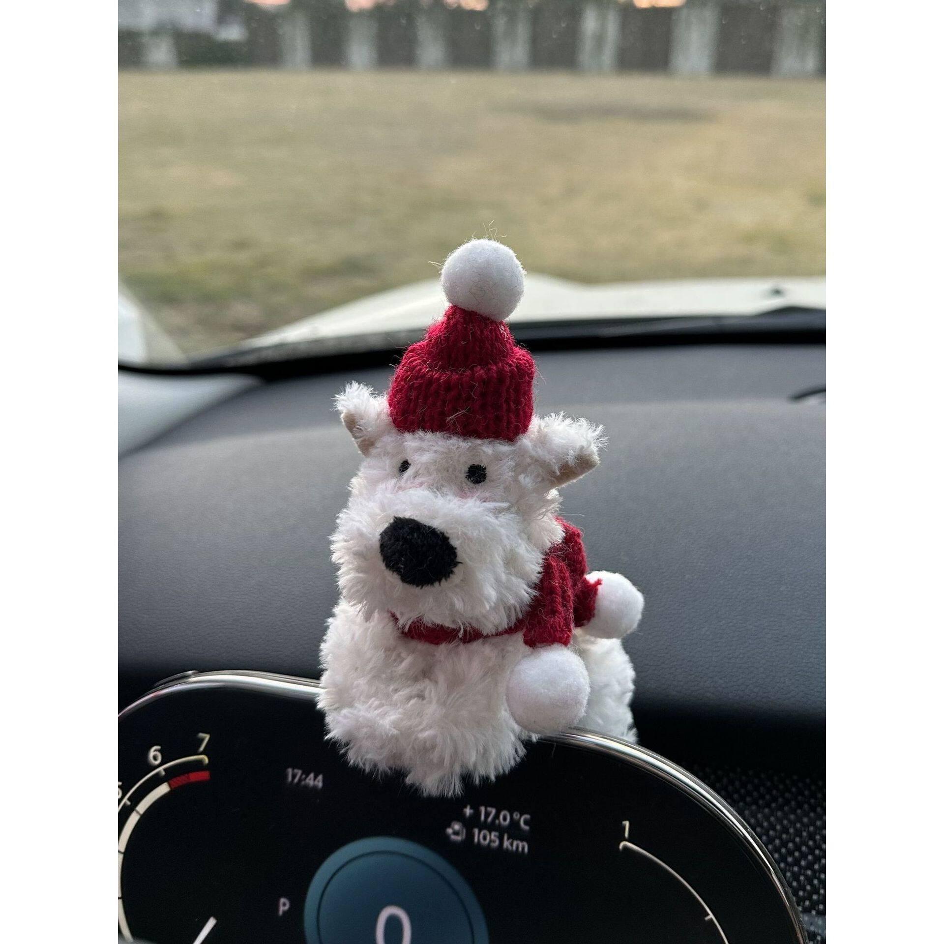 

West Highland White Terrier Gear Shift & Wiper Decoration - Cute Gift for Girls, Festive Car Accessory