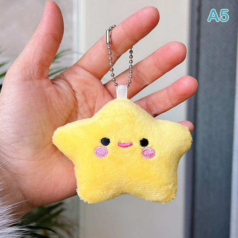 

Брелки в виде плюшевых звездочек Милые улыбающиеся звездочки Брелки для девочек Милые автомобильные брелки Звездные кукольные брелки Автомобильные ключи A5